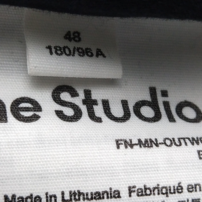 Acne Studios Cotton V-Neck Single-Breasted Padded Coat M