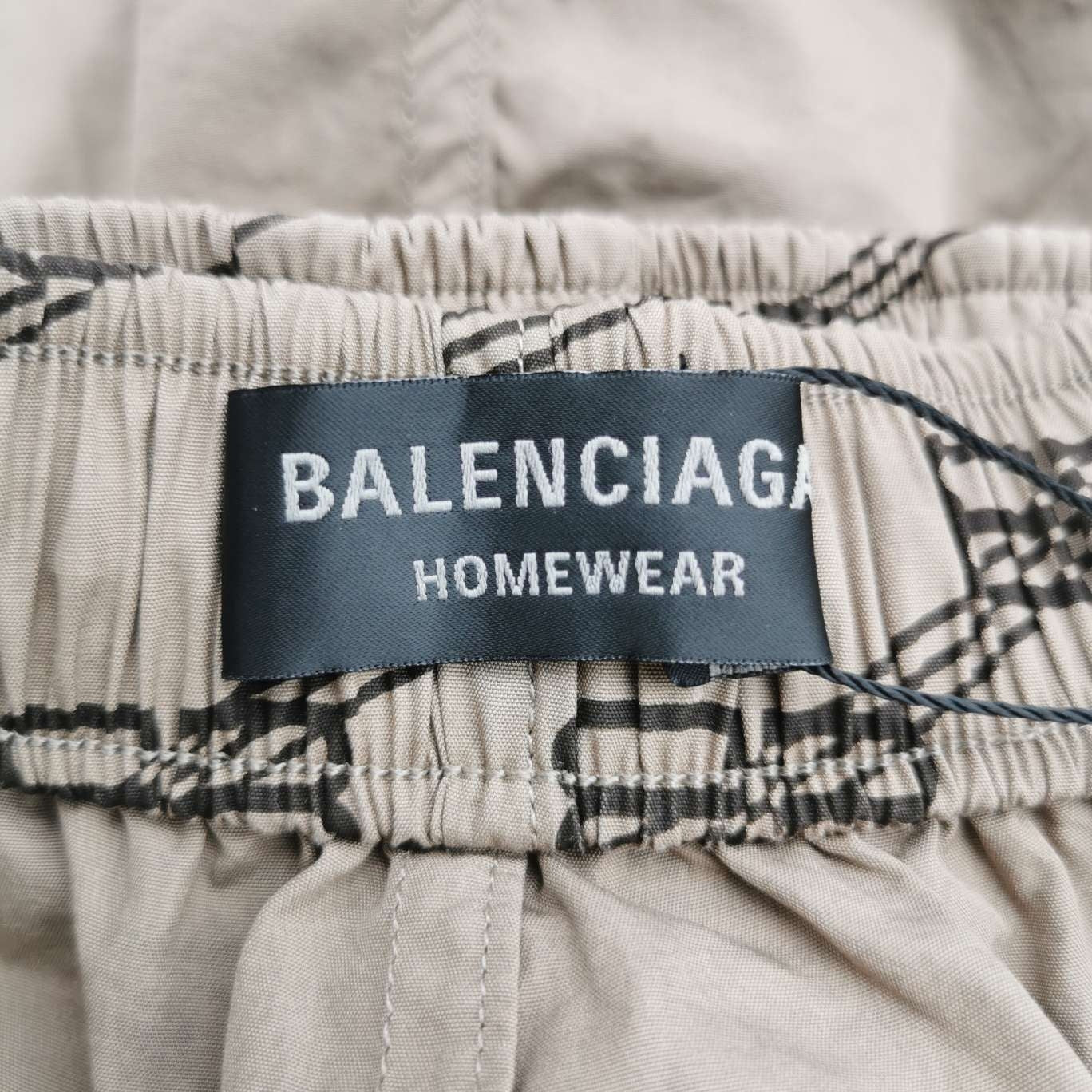 Balenciaga Logo Print Cotton Shorts XS