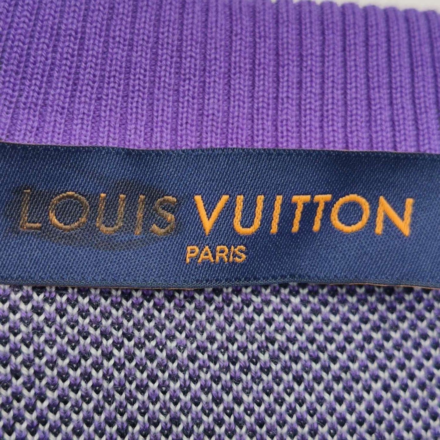 Louis Vuitton Purple Wool Crewneck Sweater XL