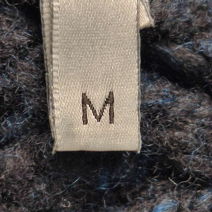 Dior Black Distressed V-Neck Wool Cashmere Sweater M