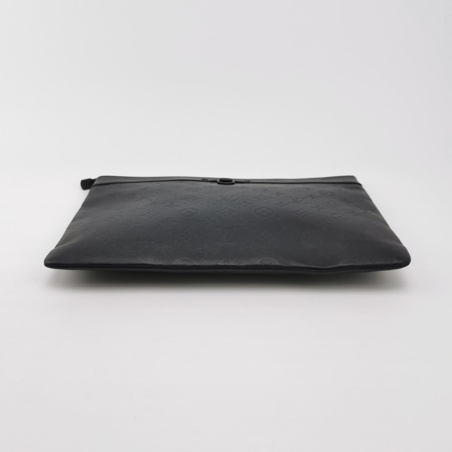 Louis Vuitton Discovery Pochette Black Embossed Clutch