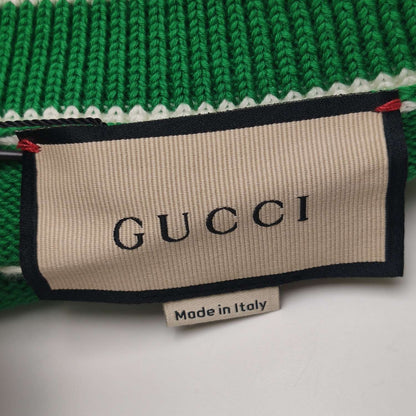 Gucci Green GG Monogram V-Neck Cardigan XS
