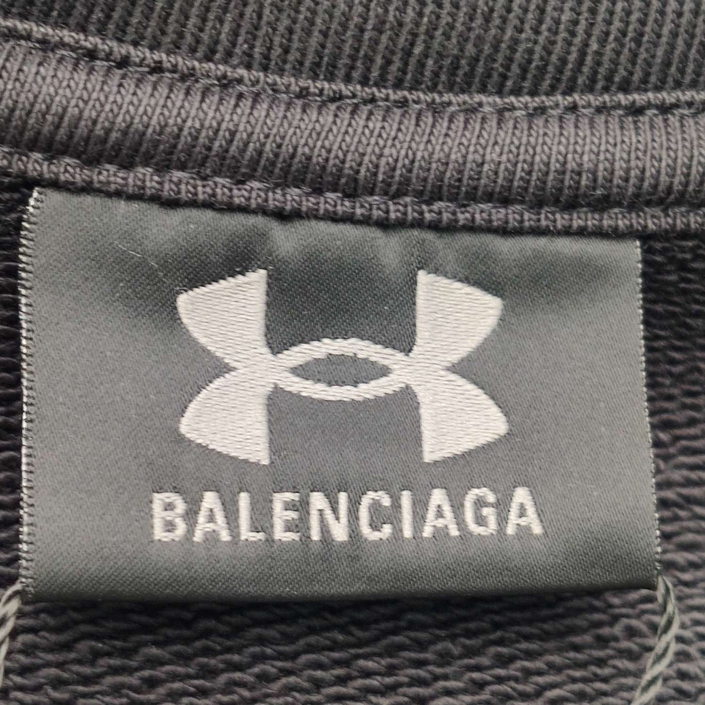 Balenciaga XS Black Logo Crewneck Sweatshirt