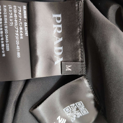 Prada M Solid Black Turtleneck Top