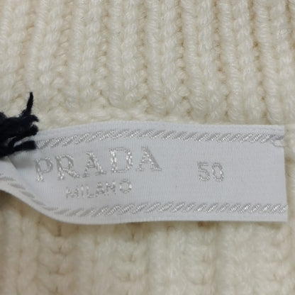 Prada Zip-Up Color Block Logo Knit Jacket