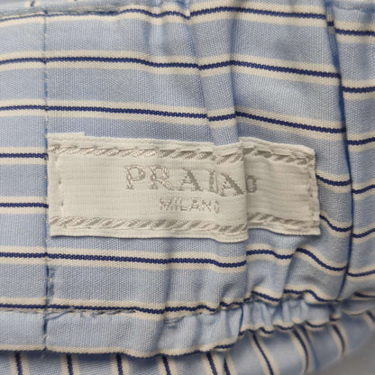 Prada Cotton Striped Straight-Leg Trousers L