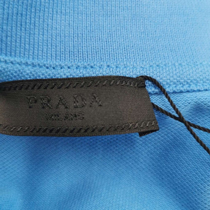 Prada S Size Cotton Logo Collar Polo Shirt
