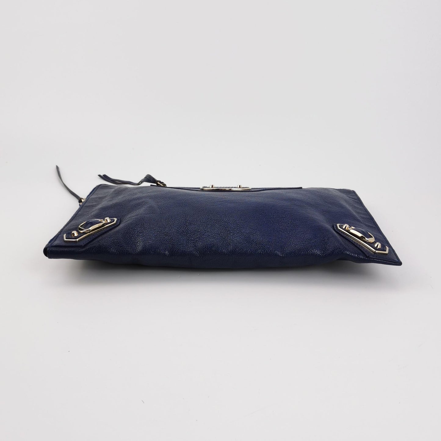 Balenciaga Classic City Lambskin Clutch with Rivets