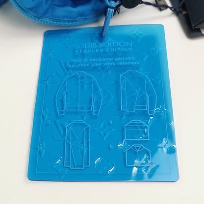 Louis Vuitton Blue Quilted Zip Cotton Jacket L