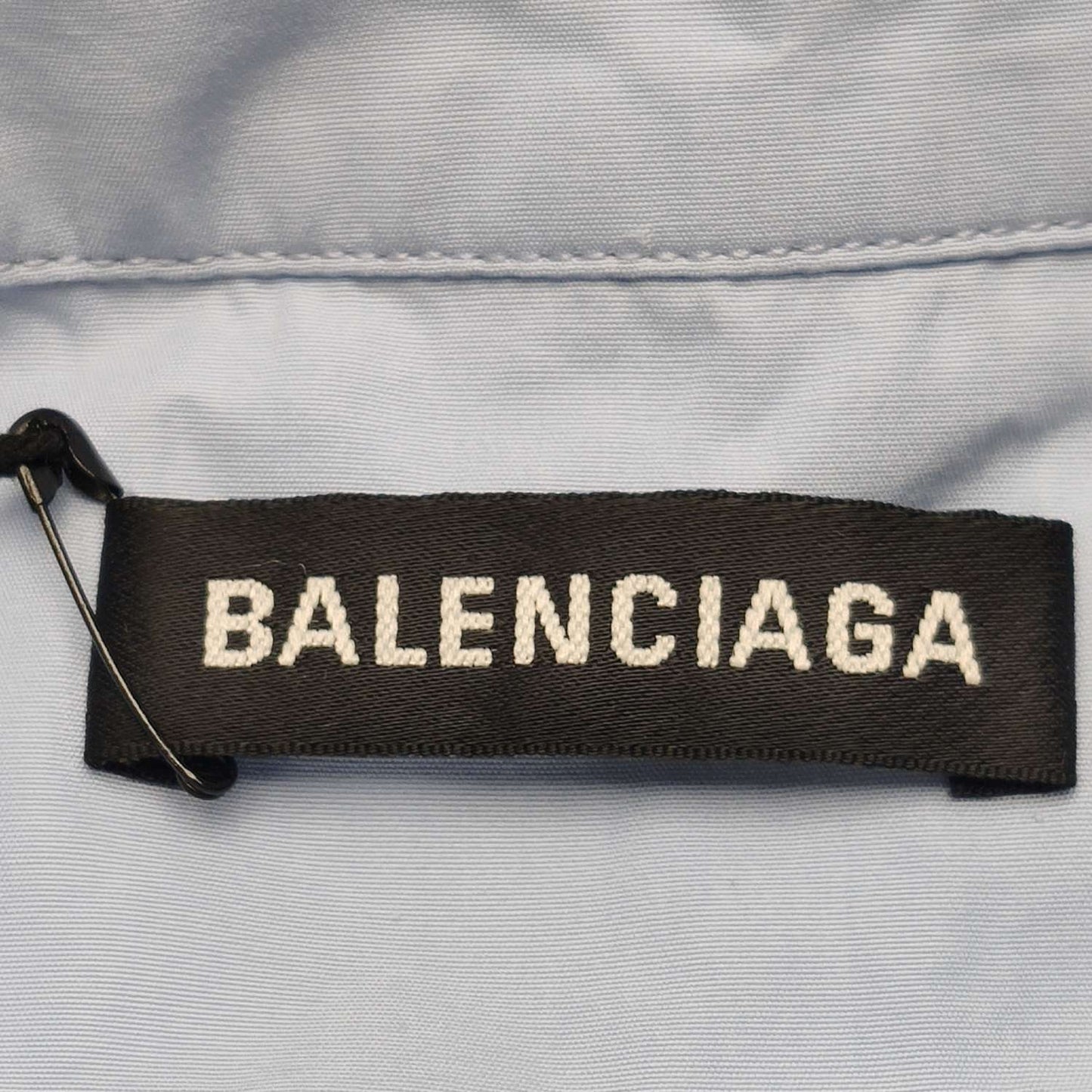 Balenciaga B Logo Cotton Long-Sleeve Shirt