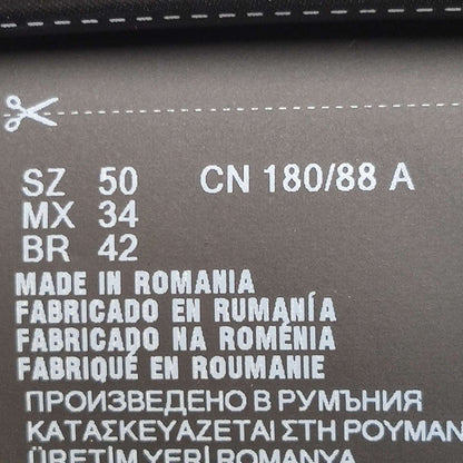 Prada Unused Solid Black Trousers L/50