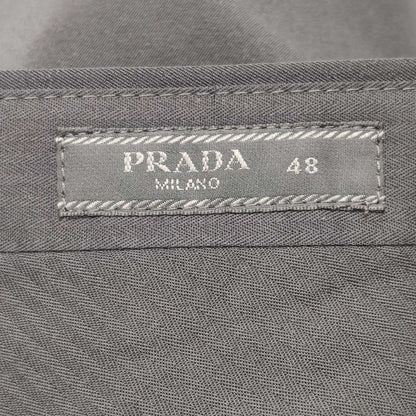 Prada Solid Color Buttoned Trousers (Size 48)