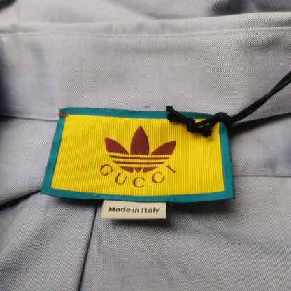 Gucci Adidas Gray Logo Long-Sleeve Shirt