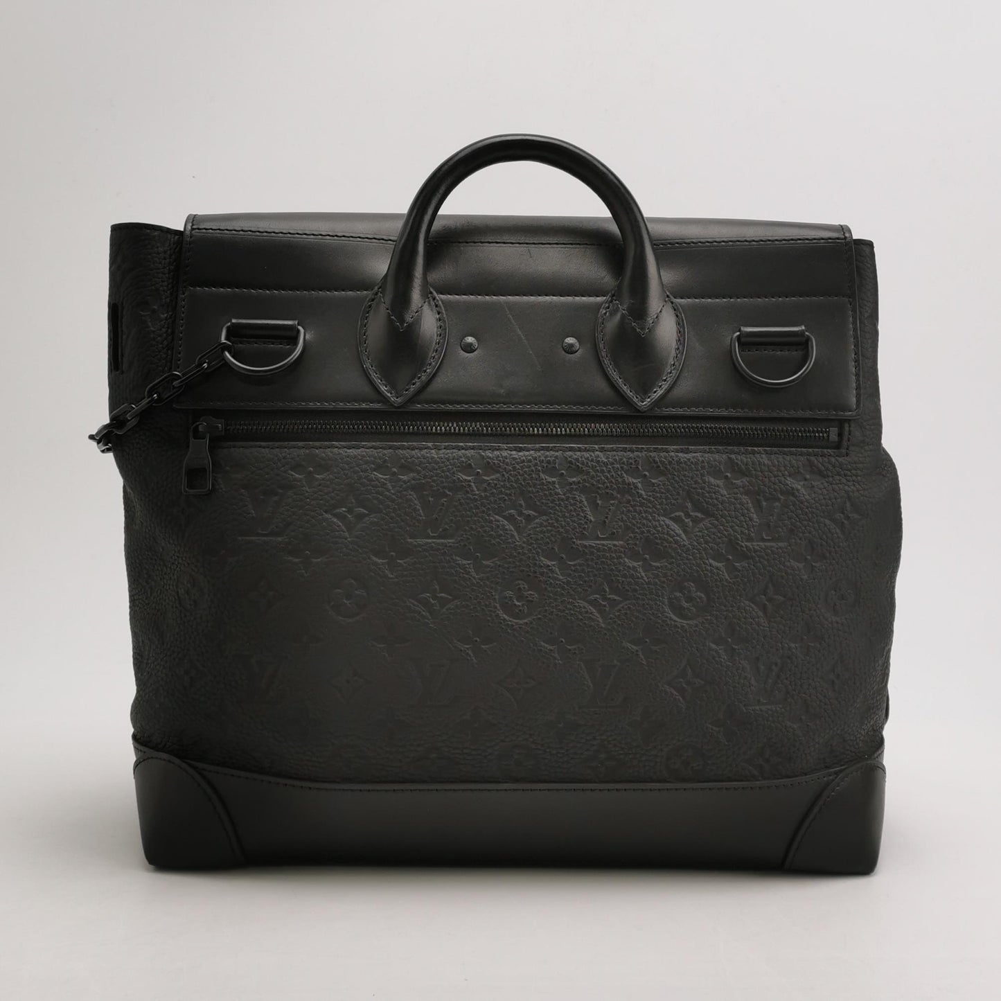 Louis Vuitton Steamer Black Embossed Crossbody Bag