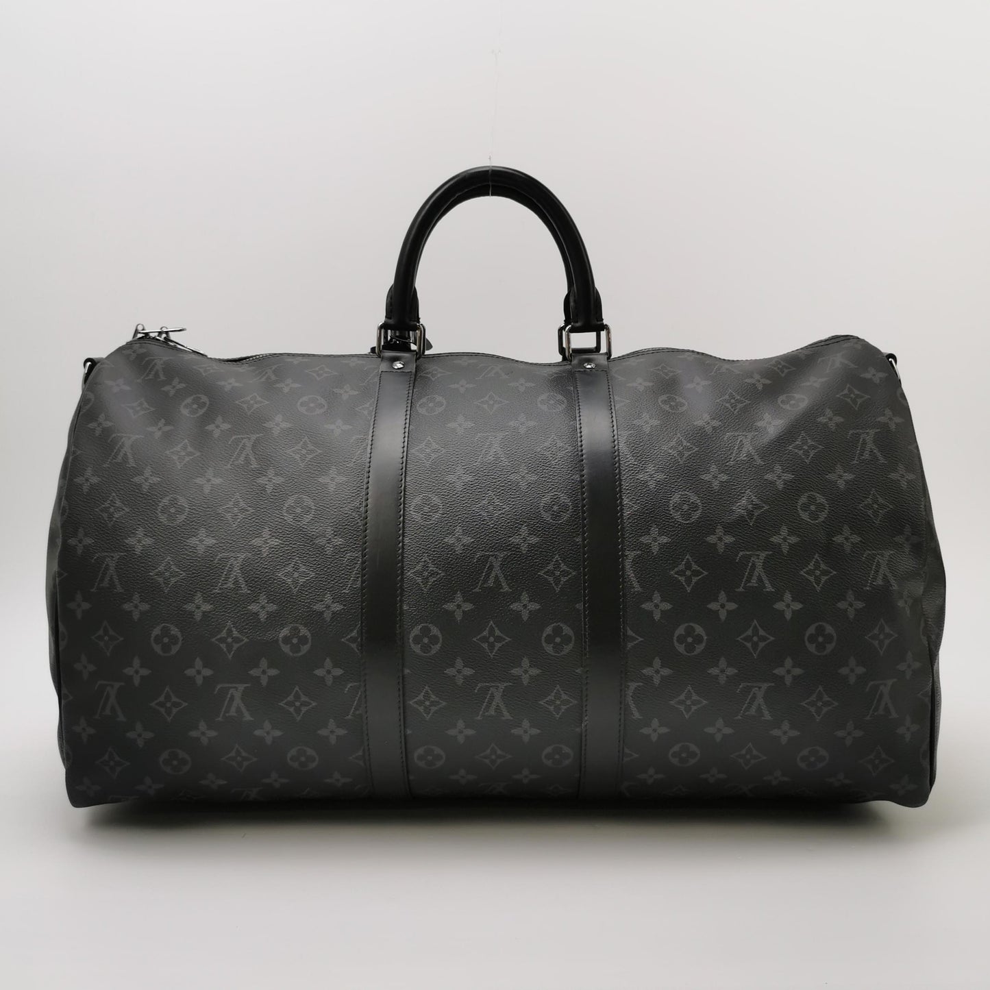 Louis Vuitton Keepall 55 Monogram Leather Duffle Bag