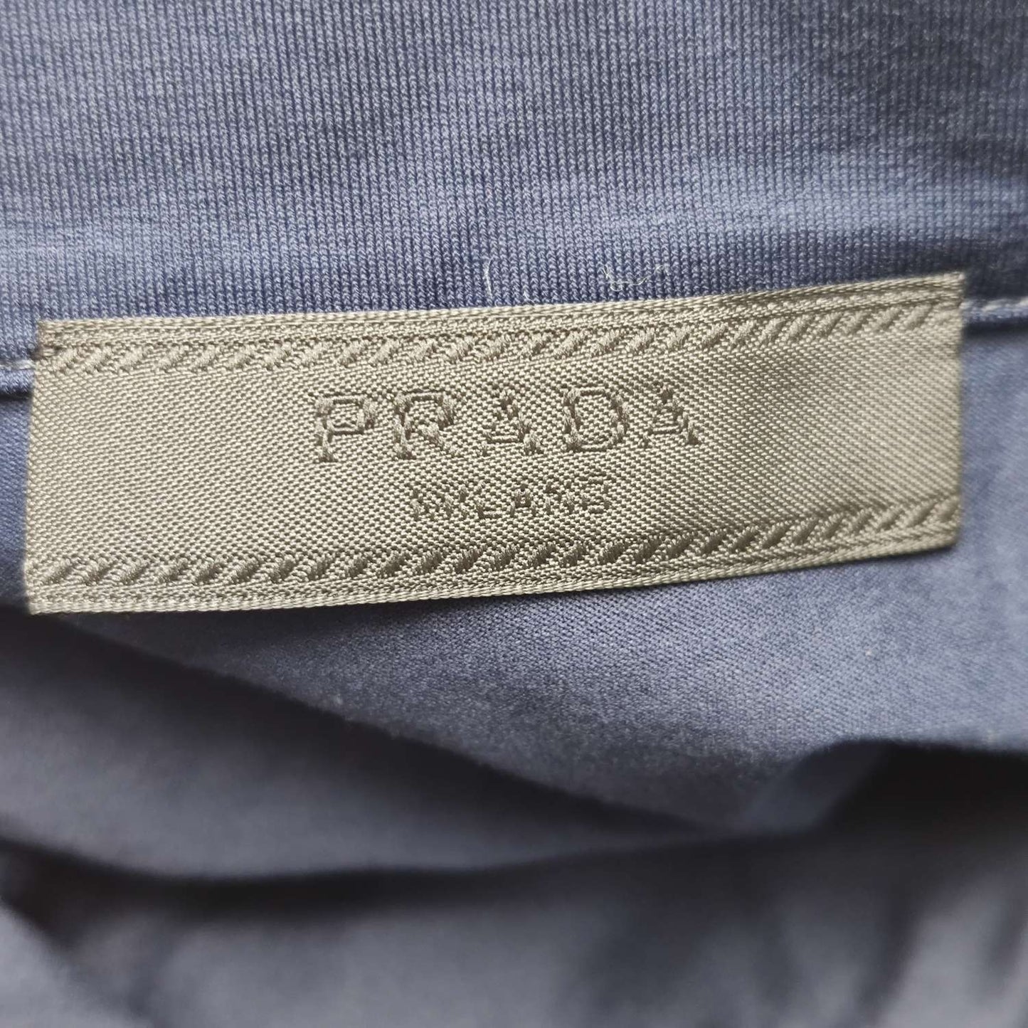 Prada S Size Cotton Logo Polo Shirt