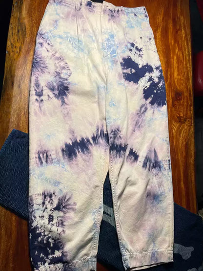 kapital Purple tie-dyed pants