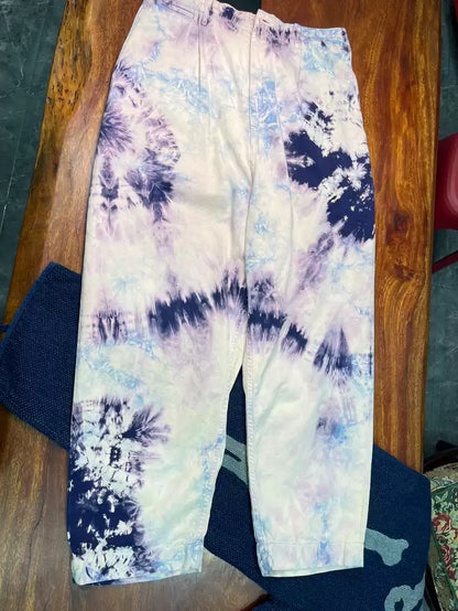 kapital Purple tie-dyed pants