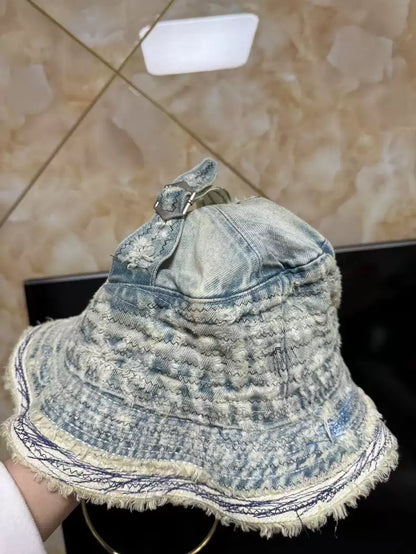 kapital Boro tattered and eroded fisherman's hat