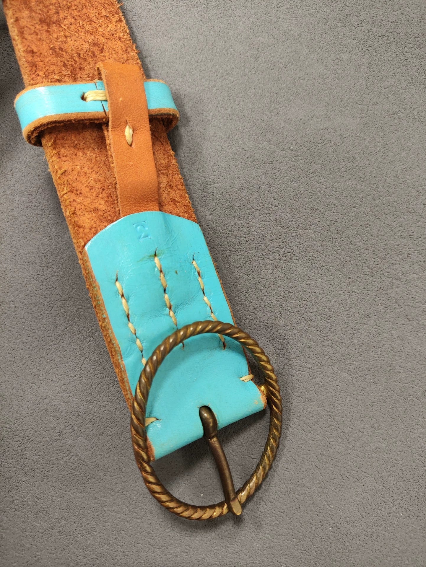 kapital Retro old 7-hole brass buckle belt