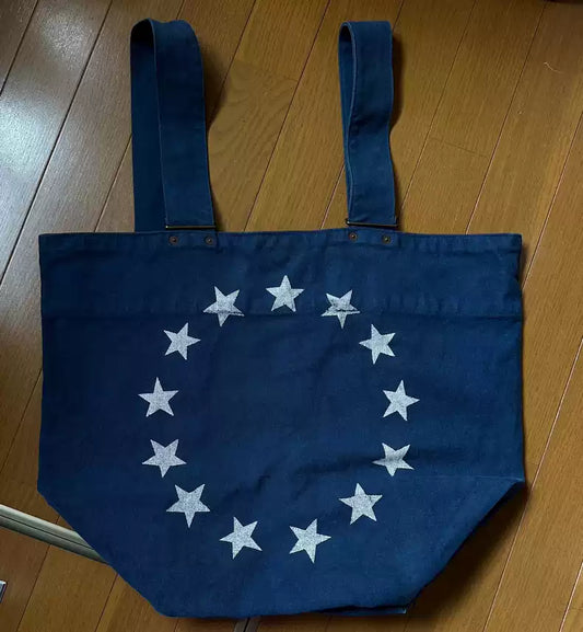 kapitalHirata Hiroshi denim blue canvas backpack