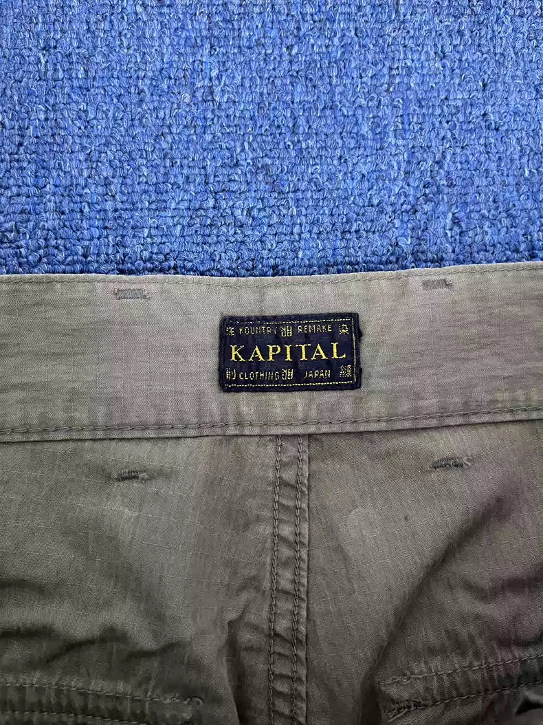 Kapital retro silhouette army pants painter pants