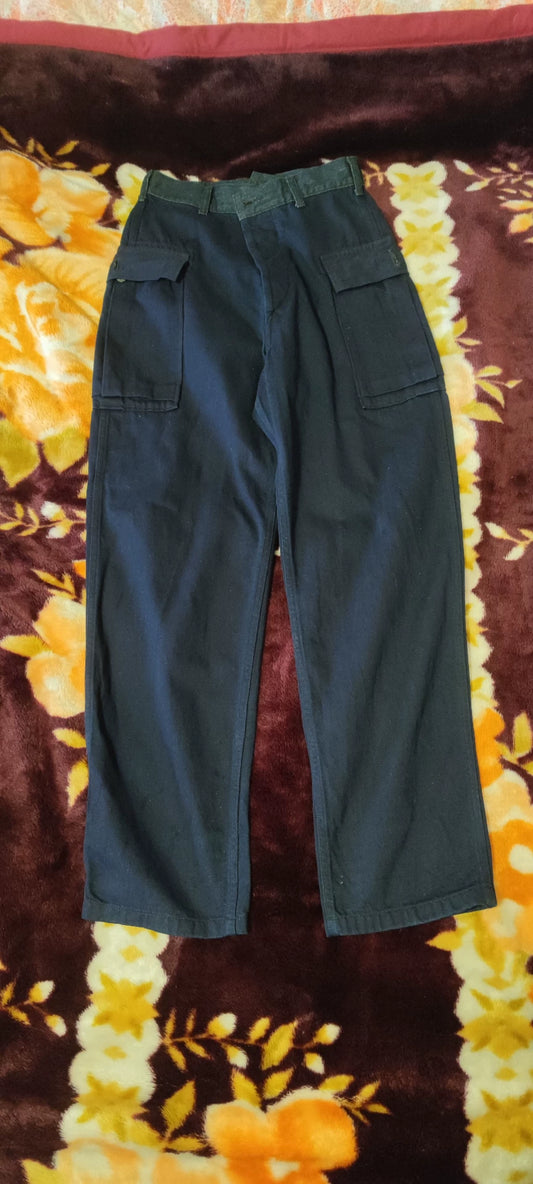 kapital Daning blue dyed khaki army pants