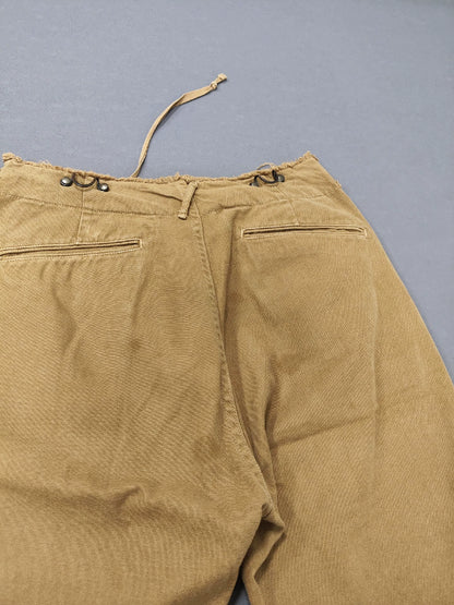 kapital Brass suspenders hook waist shorts.