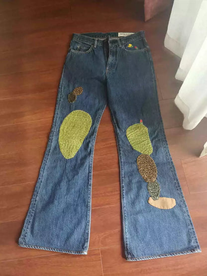 kapital Patched embroidered jeans