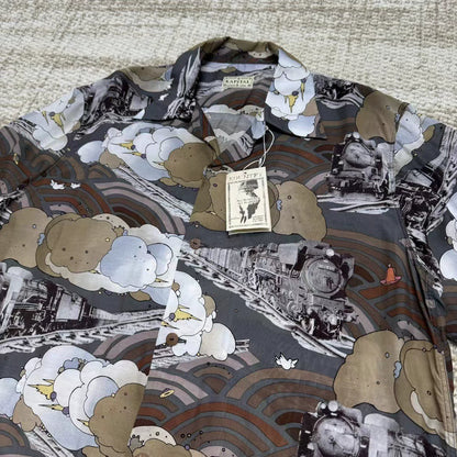 kapital Steam train printed shirt