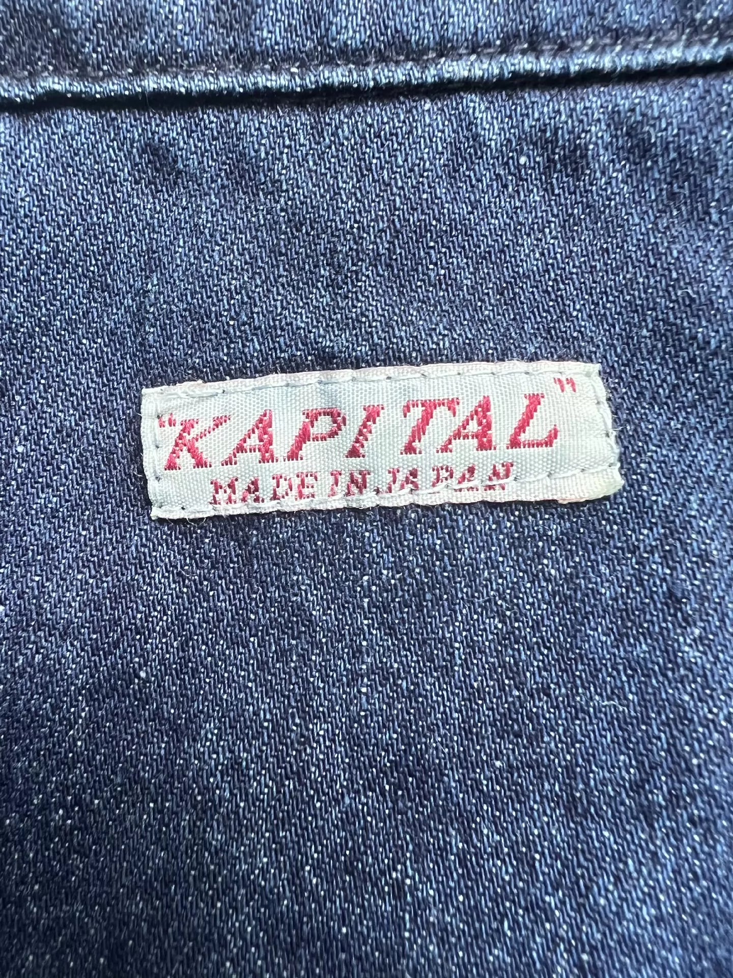 kapital Gubu stitching tassel denim shirt