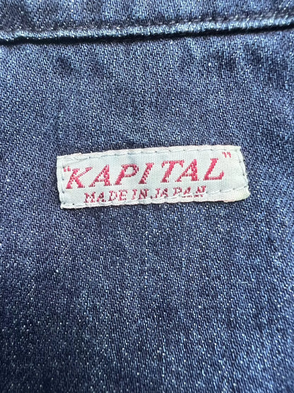 kapital Gubu stitching tassel denim shirt