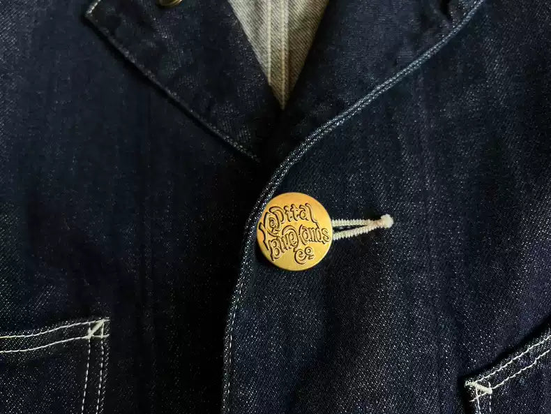 KAPITAL Hirata and Hongdanning Blue Dyed Gold Button Denim Jackets