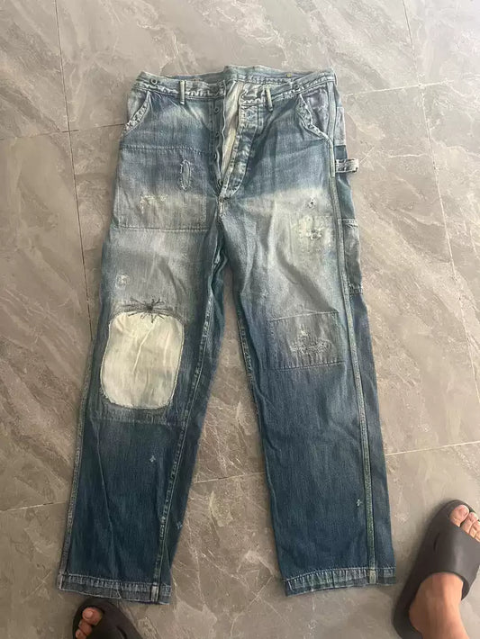 Kapital kountry splicing destroys jeans