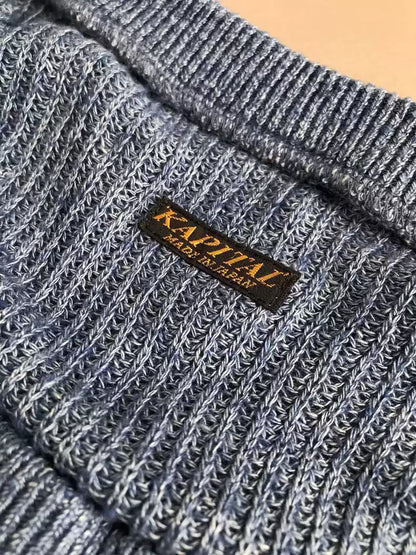 kapital Destroy knitting and make old cotton and linen sweaters