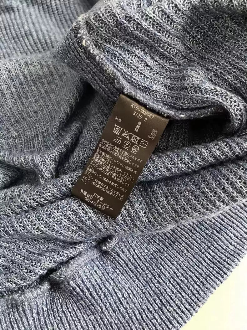 kapital Destroy knitting and make old cotton and linen sweaters