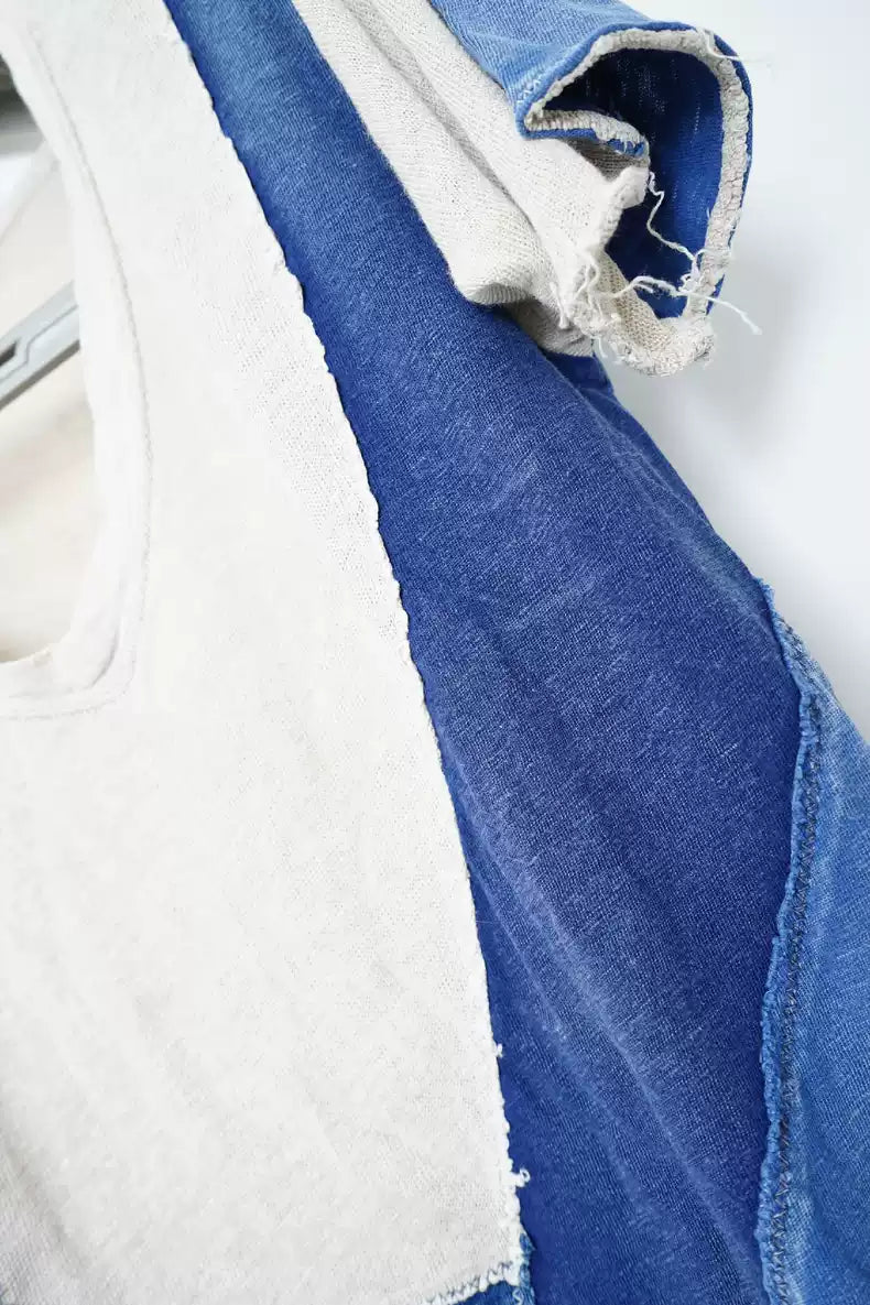 kapitalBlue stitching short sleeve T-shirt
