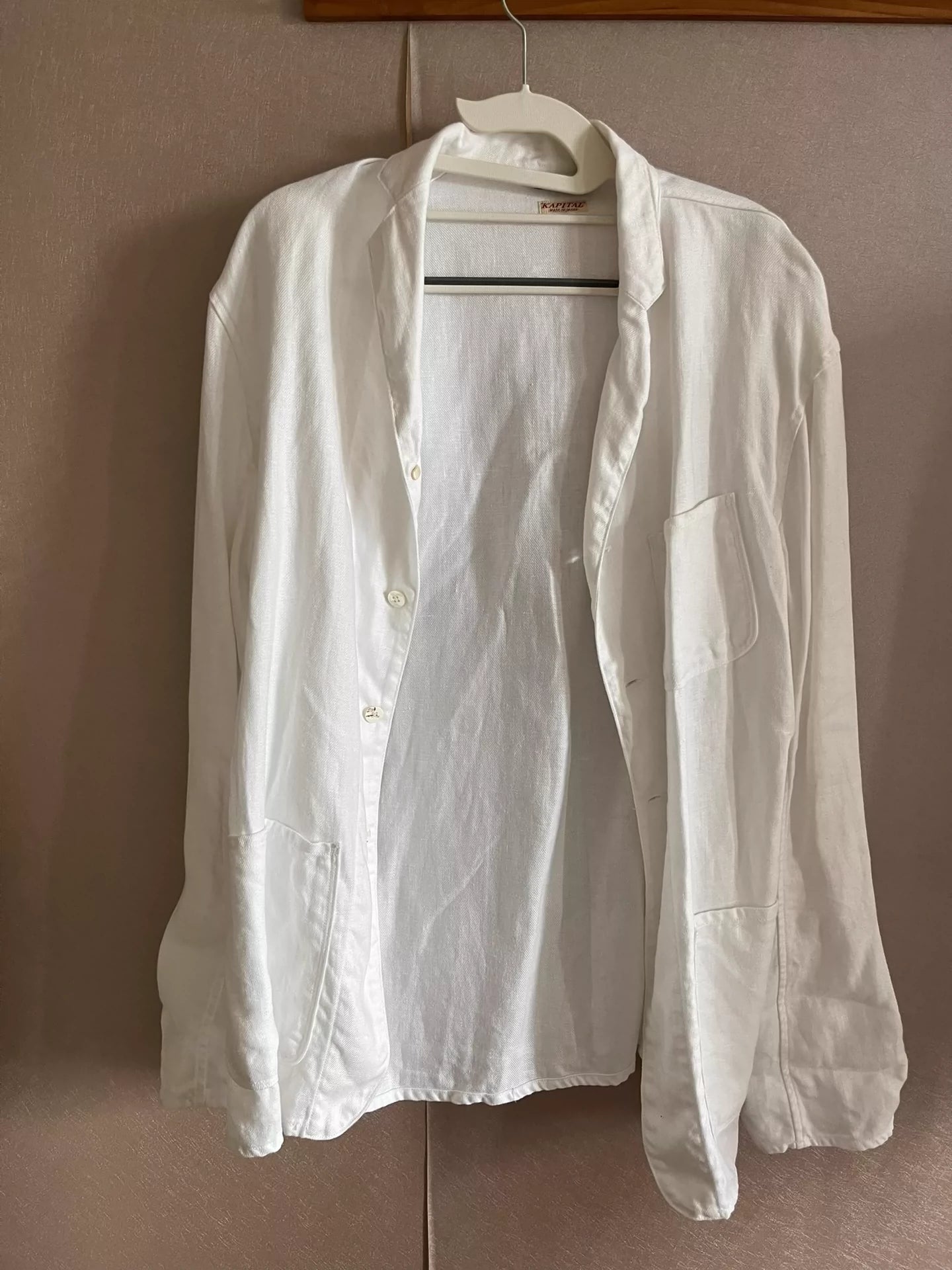 kapital Pure white cotton and linen garments/