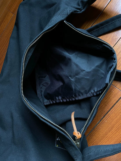 kapital Canvas split leather bucket bag