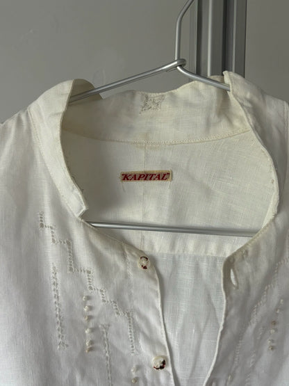 kapital Cotton and linen long shirt