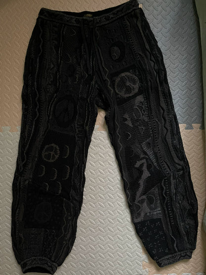 kapital Anti-war knitted wool blended casual pants