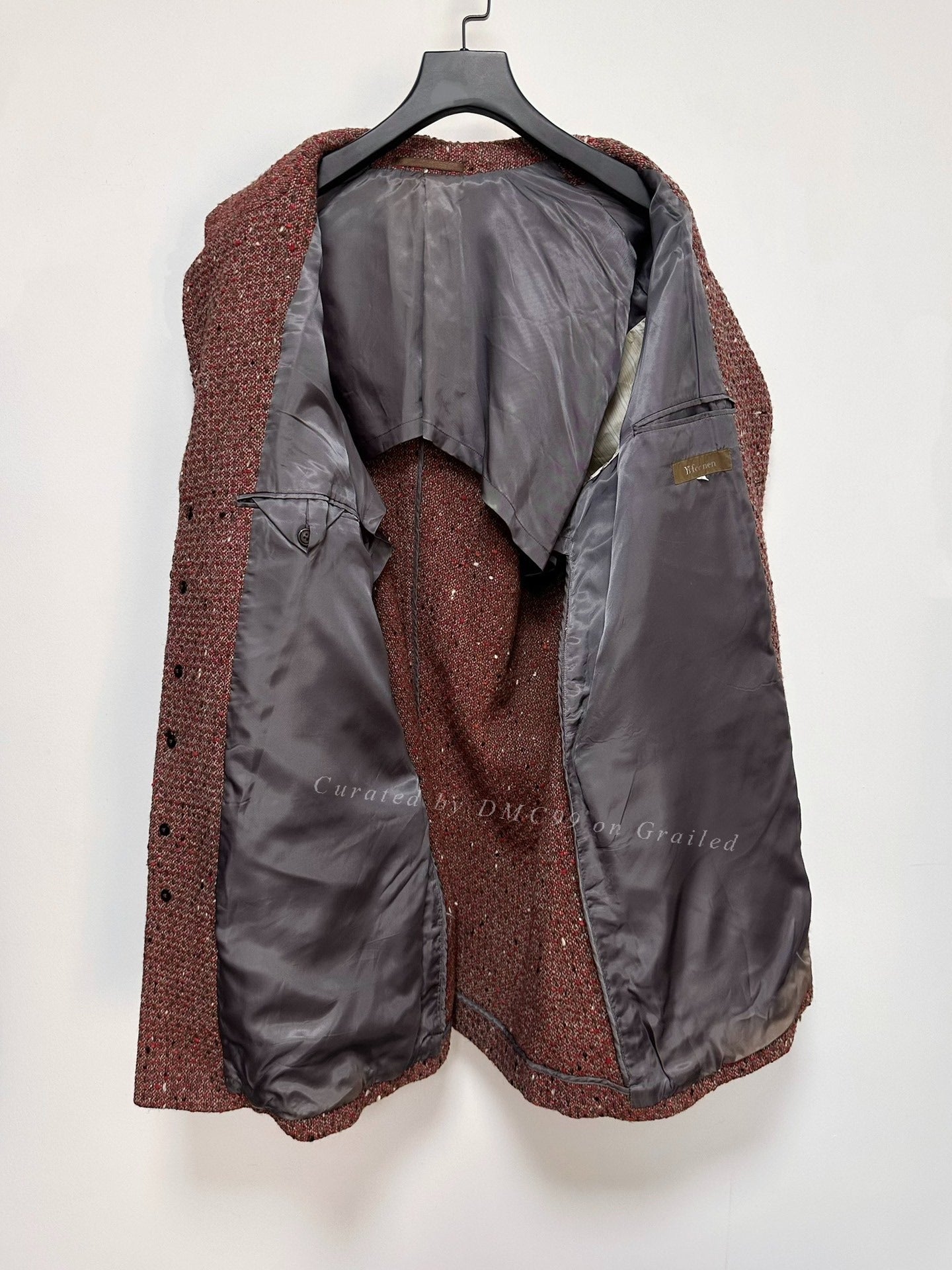 Y's for Men Hand-Knit Multi Wool Coat