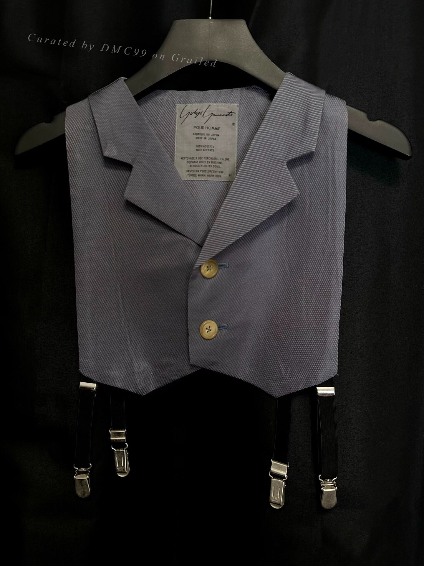 Yohji Yamamoto 1980s Suspender Vest
