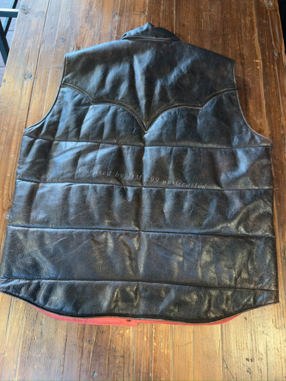 RRL Double RL Leather Vest M