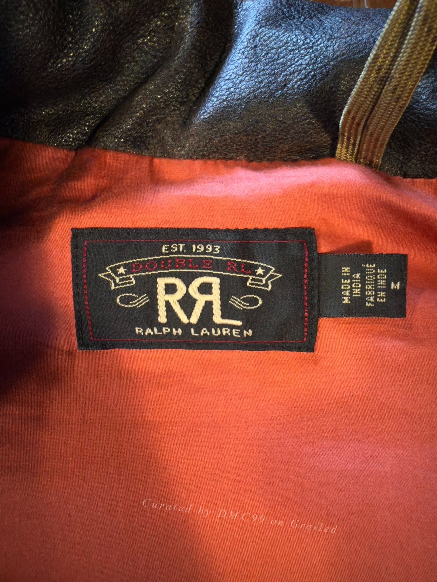 RRL Double RL Leather Vest M