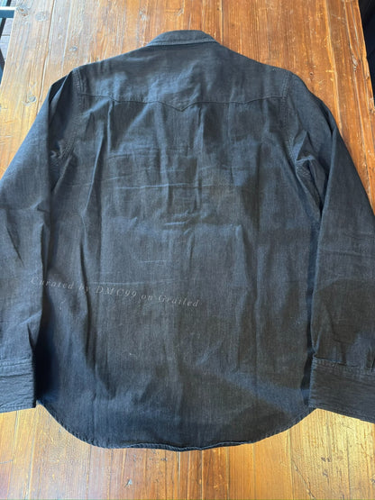 RRL Ralph Lauren Black Denim Shirt