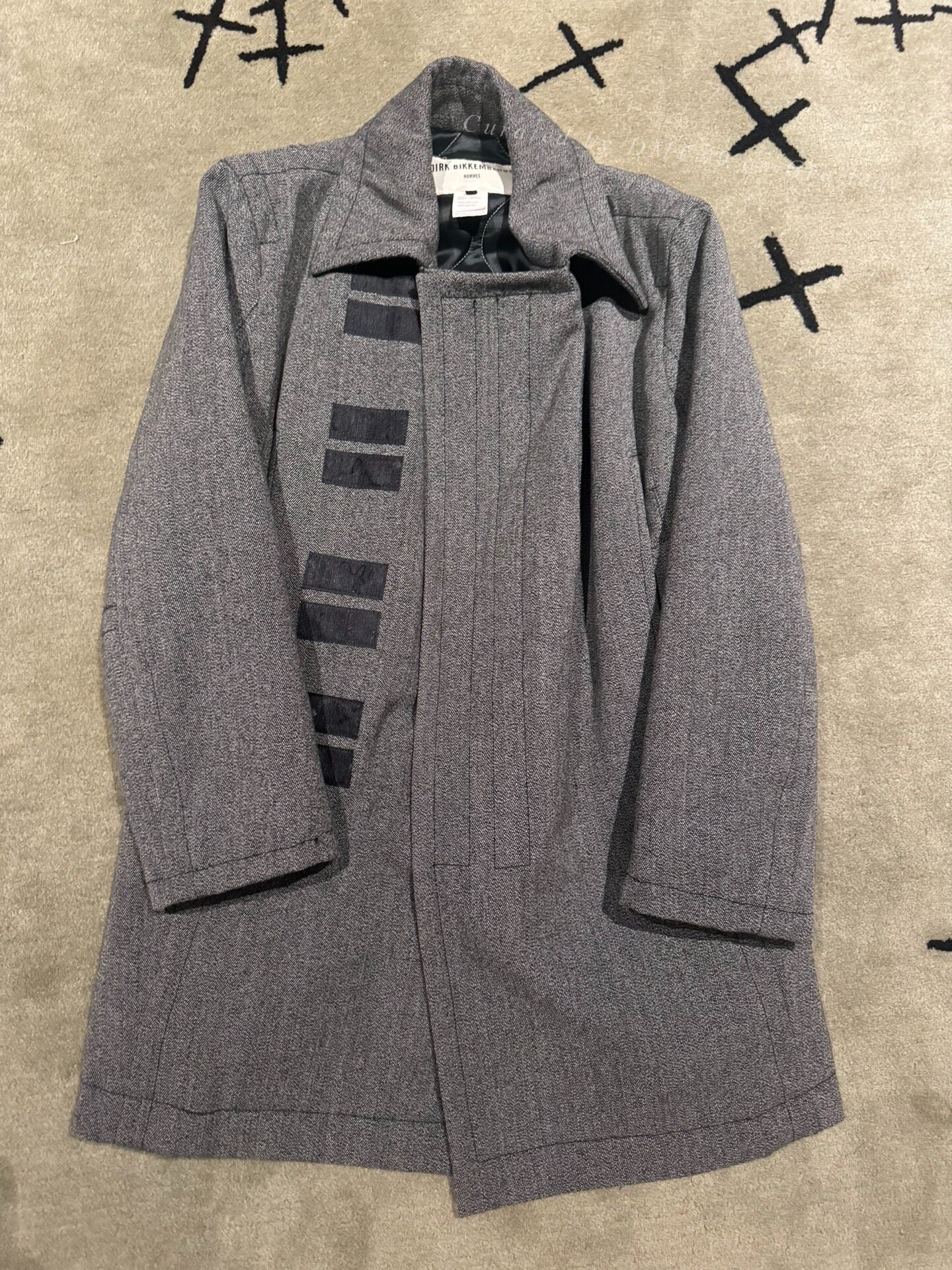Dirk Bikkembergs Long Quilted Suit Jacket