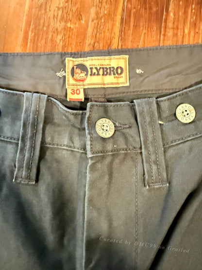 Nigel Cabourn LYBRO Black Cargo Pants