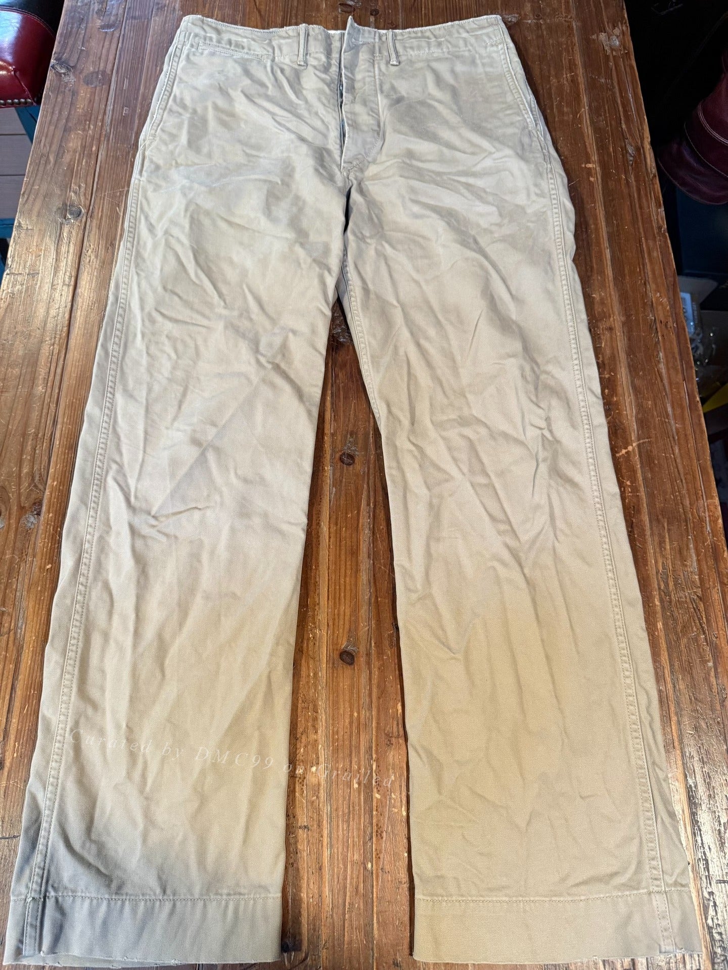 RRL Beige Khaki Officer Pants