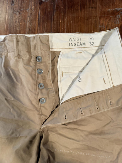 RRL Beige Khaki Officer Pants